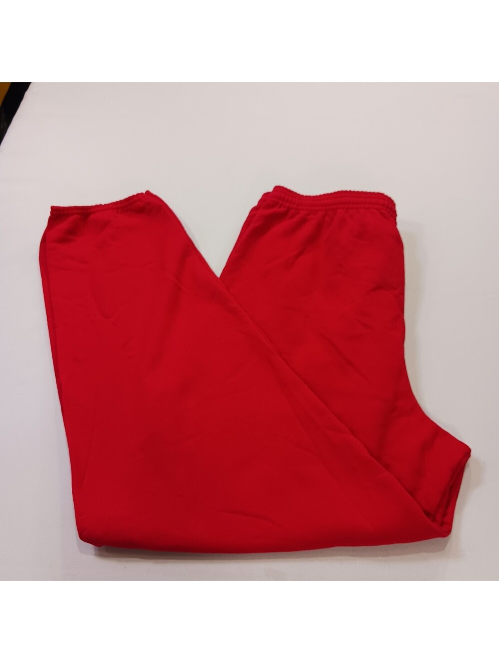 Hanes Ecosmart RN#15763 Mens XL (34×32) Red Cotton Blend Drawstring Jogger Pants